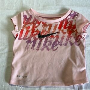 12M Nike Pink Short Sleeve Dri-fit Tee